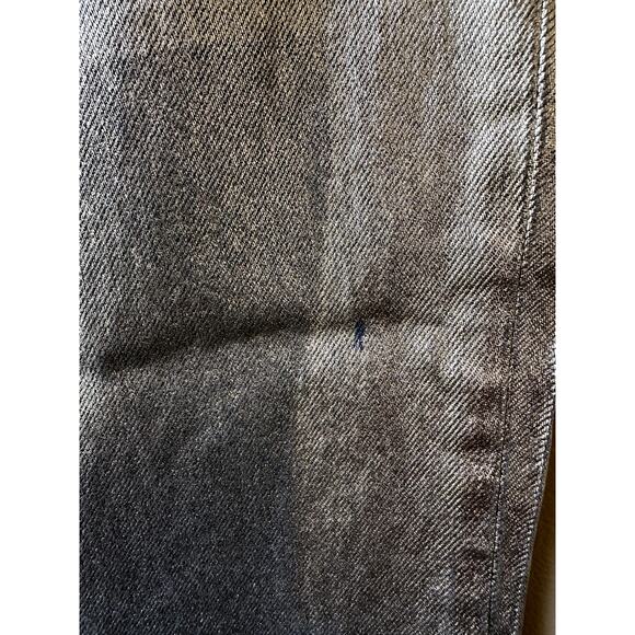 $398 Veronica Beard Daniela Straight Leg Ankle High Rise Metallic Jeans Sz 25 - Picture 3 of 15